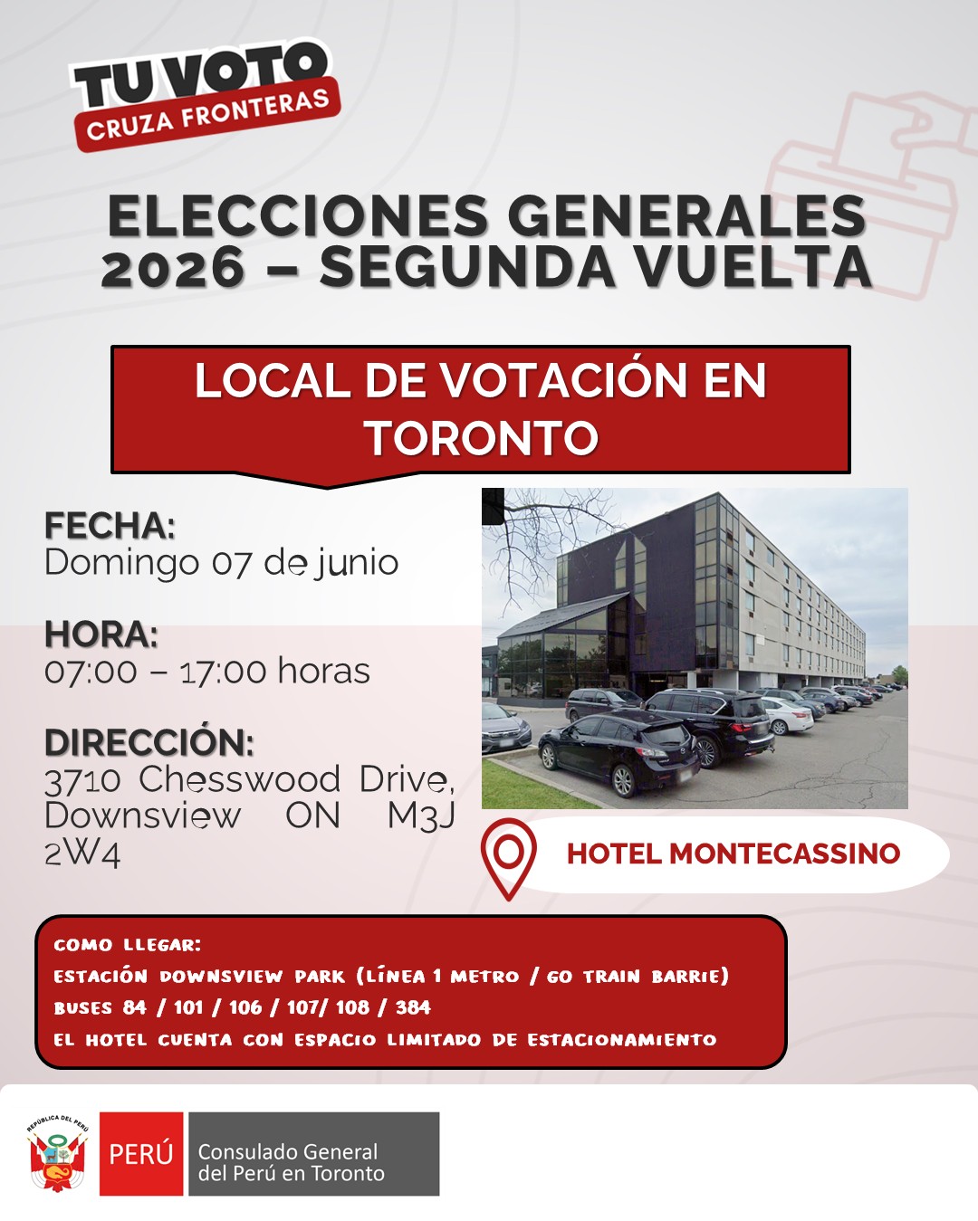 Lugar de Votacion Toronto- Elecciones Generales 2026.jpeg